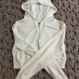 White Women's Hoodie Top
